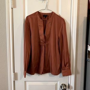 Who What Wear Burnt Orange Top Sz S
